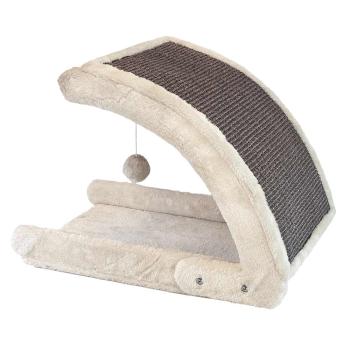 Kratzbrett Curvy von Nobby - kleiner Katzen-Kratzbaum und Kratzspielzeug